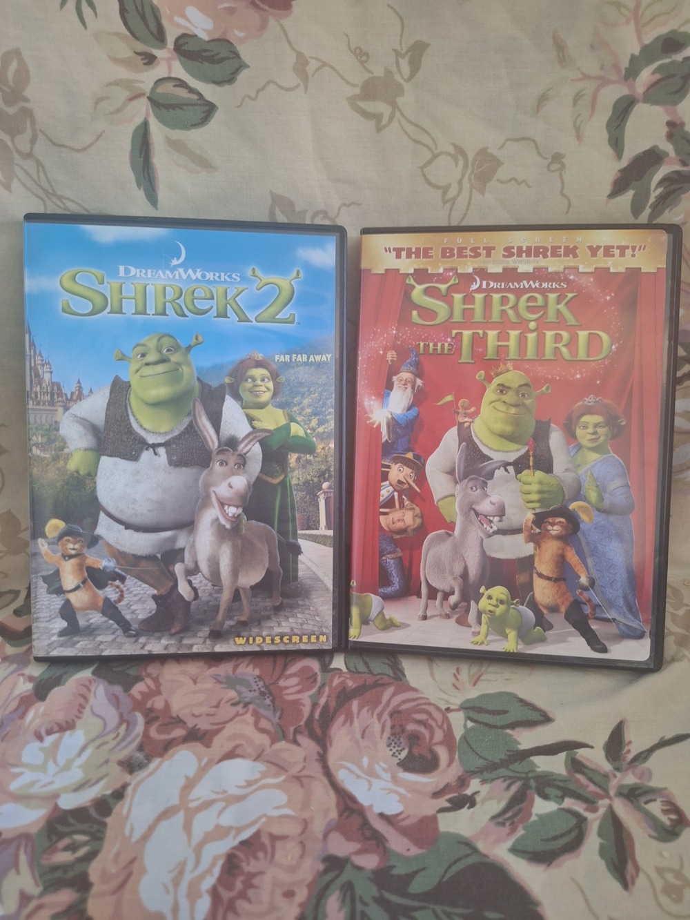 DreamWorks Shrek 2 & Shrek the Third — Blue and Red Covers